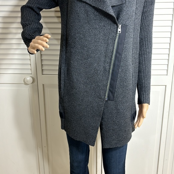 Athleta Style #352993 Sentinel Sweater Moto Wrap Jacket Small - Picture 6 of 13